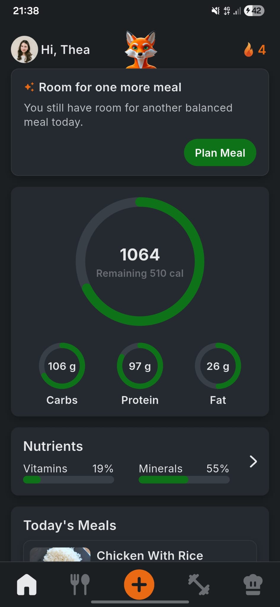 Ziko AI home screen